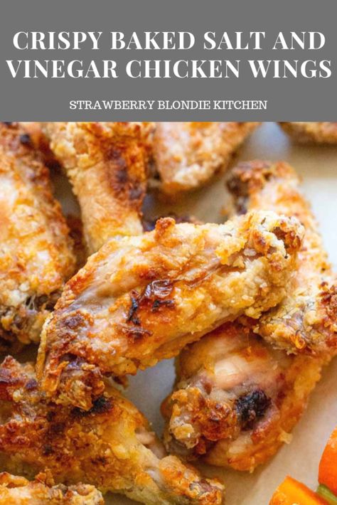 Salt And Vinegar Wings Recipe, Salt And Vinegar Chicken Wings, Salt And Vinegar Wings, Vinegar Chicken Wings, Salt And Vinegar Chicken, Crazy Recipes, Strawberry Blondie, Lunch Stuff, Chicken Tips