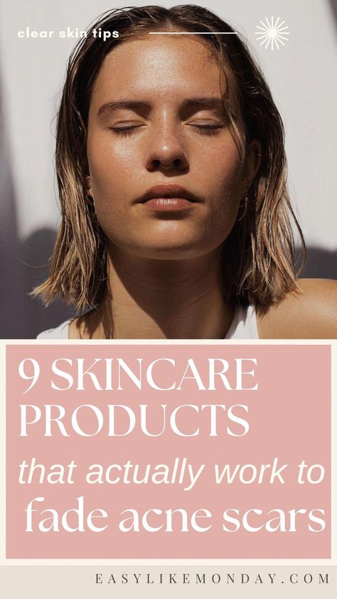 How to Get Rid of Acne Scars and Improve Uneven Skin Tone. The ultimate list of skincare products to heal acne scars quickly and simply. Aging Skin Remedies, Witch Hazel Acne, Acne Scar Remedies, Scar Remedies, Cystic Acne Remedies, Acne Scarring, Get Rid Of Acne, Rid Of Acne, Reduce Hyperpigmentation