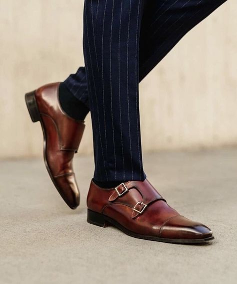 Monk Strap Shoes Men, Wedding Brown, Monk Strap Dress Shoes, Gentleman Lifestyle, Double Monk Strap Shoes, Roller Shoes, Mens Dress Boots, Double Monk Strap, Black Men Fashion Swag