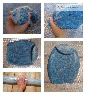 Wet Felted Basket, Wet Felted Vessels, Felt Vessels, Felted Vessels, Wet Felting Tutorial, Felting Tutorial, Felted Projects, Felting Techniques, Felted Basket