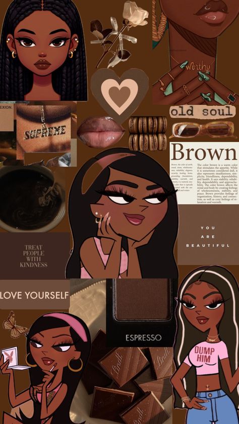 #brown 🤎 Black Love Artwork, Pretty Wallpaper Ipad, Pink Glitter Wallpaper, Jelly Wallpaper, Cute Lockscreens, Iphone Wallpaper Classy, Pretty Wallpapers Tumblr, Iphone Wallpaper Glitter, Cute Simple Wallpapers