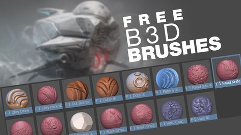 Blender3d addon or just the brushes to use in projects Drukarka 3d, 3d Modeling Tutorial, Blender Models, Video Game Development, Blender Tutorial, 3d Tutorial, 3d Modelle, Modeling Tips, 3d Texture