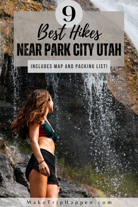 Park City Hikes, Park City Utah Summer, Salt Lake City Hikes, Breckenridge Colorado Summer, Waterfall Park, Summer Vacation Ideas, Utah Hiking, Travel Utah, Utah Summer