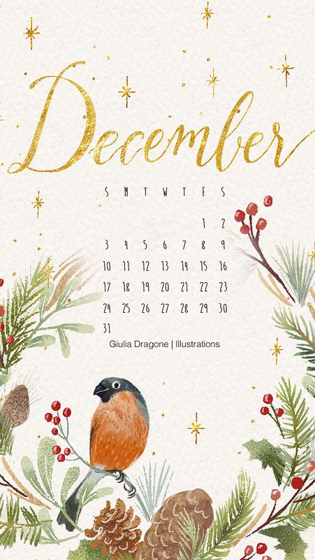 Aesthetic December, Diy Desk Calendar, 2020 Aesthetic, Flower Shop Decor, December Wallpaper, Watercolor Calendar, 2017 Calendar, December Calendar, Christmas Phone Wallpaper