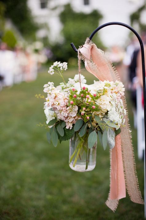 aisle-decor Isle Decor, Stonington Ct, Ceremony Arrangements, Wedding Ceremony Seating, Ceremony Arrangement, Dahlias Wedding, Wedding Brunch, Wedding Simple, Summer Wedding Outdoor