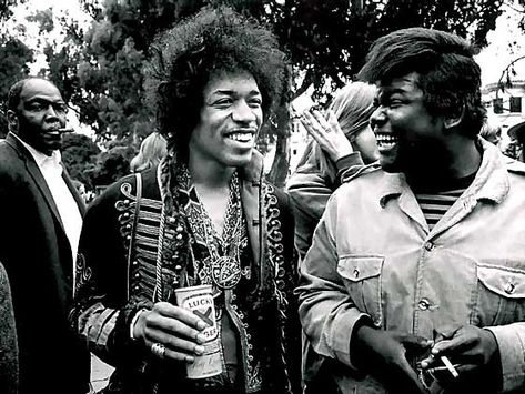 BUDDY MILES: The drummer shares a laugh with Jimi Hendrix during their days together with the Band of Gypsys. Buddy Miles, Seal Beach, San Juan Capistrano, Theatre Arts, Music Concert, Save Her, The Band, Hendrix, Band