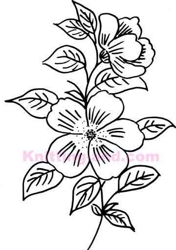 hand drawn flower embroidery design Embroidery Patterns Templates, Floral Embroidery Patterns Templates, Line Flowers, Floral Embroidery Patterns, Basic Embroidery Stitches, Hand Embroidery Tutorial, Embroidery Flowers Pattern, Art Line, Silk Ribbon Embroidery