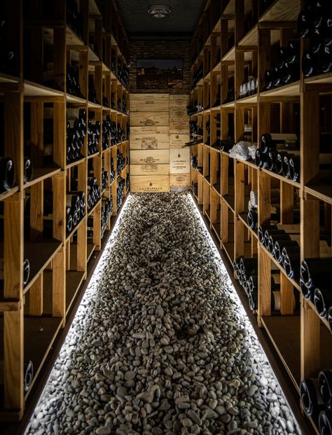 Underground Wine Cellar Ideas, Wine Cellar Decor, Wine Cellar Restaurant, Wine Cave Design, Cellar Floor, Rustic Wine Cellar, Wooden Wine Cellar, Winery Cellar, Cave Vin