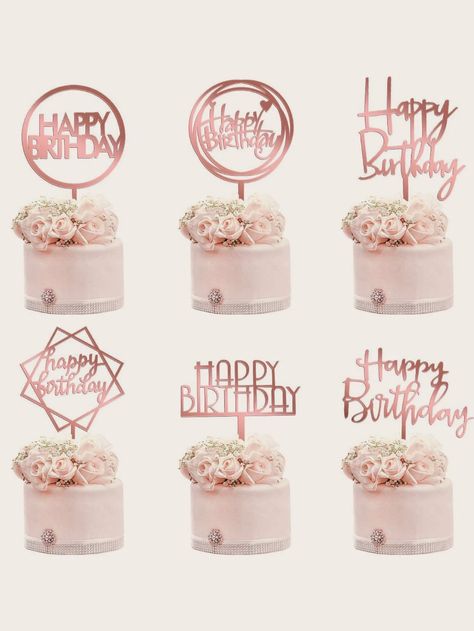 6pcs Random Pattern Birthday Cake Topper | SHEIN USA Cake Decorating Set, Colorful Birthday Party, Decor Cake, Letter Decor, Random Pattern, Birthday Tags, Cake Picks, Happy Birthday Cake Topper, 11th Birthday