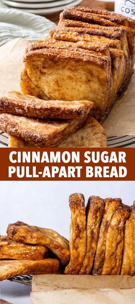 Celiac Desserts, Bread Recipes Gluten Free, Cinnamon Sugar Pull Apart Bread, Gluten Free Bread Recipes, Gluten Free Desserts Holiday, Loopy Whisk, Gluten Free Quick Bread, Cinnamon Pull Apart, Cinnamon Pull Apart Bread