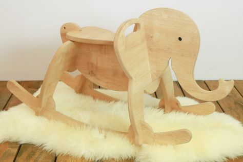 Excited to share the latest addition to my #etsy shop: Wooden Rocking Toy, Rocking Elephant, Wooden Elephant Rocker, https://etsy.me/3tHHWNq Elephant Rocking Horse, Elephant Rocker, Rocking Elephant, Spring Toys, Rocking Chair Plans, Rocking Toy, Toddler Table And Chairs, Handmade Elephant, Baby Rocker