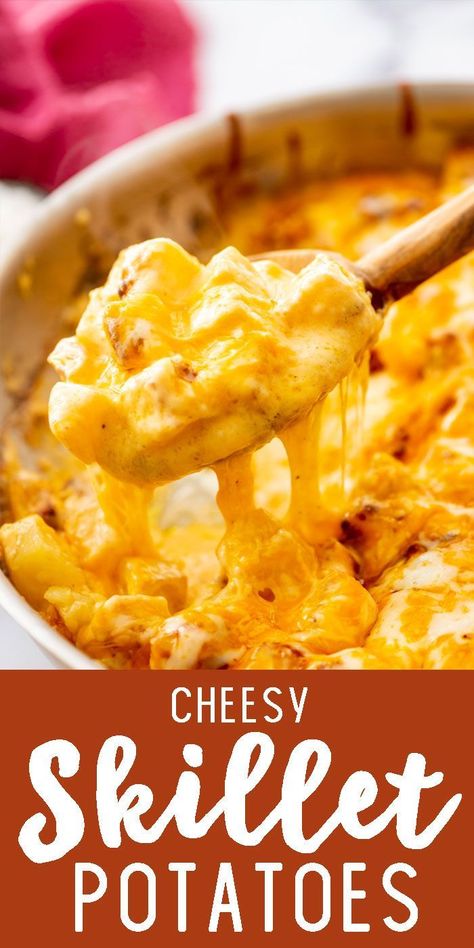 Cheesy skillet potatoes are a fantastic, creamy, potato dish made in a skillet. Stovetop Cheesy Potatoes, Potatoes Easy, Meal Planning App, Skillet Potatoes, Creamy Potato, Family Eating, Family Dinner Recipes, Creamy Cheese, Potato Casserole