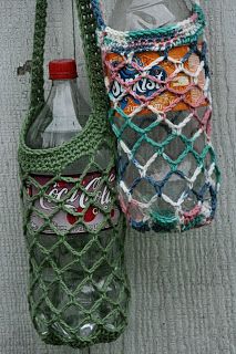 Vallieskids: Holding Happiness Tab Crafts, Soda Tab, Crochet Water Bottle Holder, Crochet Phone Cases, Bottle Cozies, Crochet Cozy, Crochet Collection, Crochet Kitchen, Pop Top