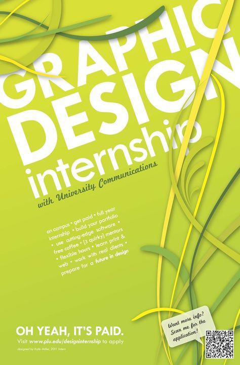 Internship Flyer Design, Internship Poster Design Ideas, Internship Poster, Kate Miller, Dream Bigger, Poster Idea, Recruitment Poster, Hair Color Brown, Leaflet Design