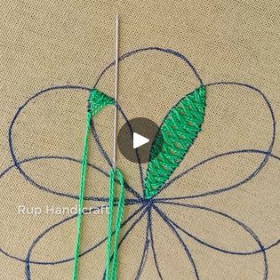 Herringbone Stitch Embroidery Designs, Herringbone Stitch Embroidery, Beautiful Flower Designs, Herringbone Stitch, Hand Embroidery Tutorial, Embroidery Tutorial, Stitch Embroidery, Embroidery Tutorials, Hand Embroidery Designs