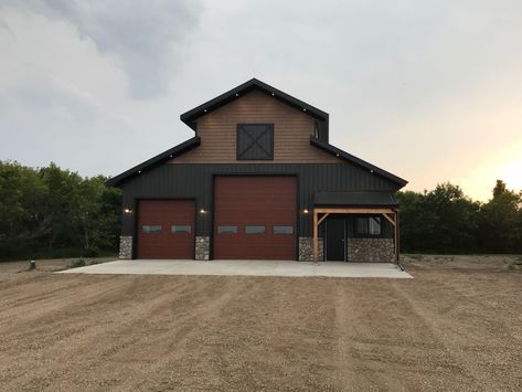 Acreage Buildings Alberta Gallery | Remuda Buildings Shop Garage Ideas Building, 60 X 80 Metal Building, Rv Barndominium Floor Plans, Barn Shop Plans, Barndominium Garage Ideas, Barn Shop Ideas, Barn Garage Ideas, Shop Building Ideas, Labas Ng Bahay