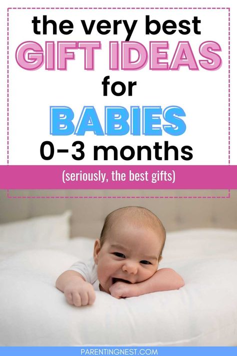 Baby gifts can be difficult to choose, but we have found the best gifts for babies 0-3 months! From practical gifts to unique gifts, we have ideas to fit every budget. These baby gifts are perfect for Christmas or any day! 3 Month Christmas Gifts, Gift Ideas For Baby Boy, Top Baby Gifts, Newborn Christmas Gifts, List Of Gift Ideas, 2 Month Old Baby, Newborn Baby Boy Gifts, 2 Month Baby, 1 Month Baby