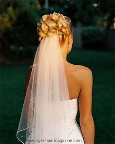 Image detail for -Wedding Hairstyle with Veil and Tiara 2012 Photos 1 Ideas Wedding ... Fingertip Length Wedding Veil, Bride Updo, Rustic Wedding Hairstyles, Wedding Hair Up, Wedding Hairstyles With Veil, Veil Hairstyles, Trendy Wedding Hairstyles, Wedding Hairstyles Updo, Wedding Hairstyles For Long Hair