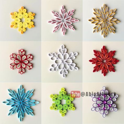 Quilling Snowflakes, Diy Quilling Crafts, Whimsical Art Journal, Origami And Quilling, Paper Quilling Patterns, Quilling Craft, Quilling Techniques, Quilling Paper Craft, Paper Quilling Designs