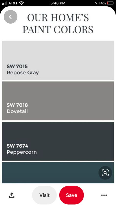 Vanity in peppercorn and wall color in repose gray Peppercorn And Repose Gray, Peppercorn Color Scheme, Sw Peppercorn Coordinating Colors, Peppercorn Walls, Repose Gray Coordinating Colors, Theater Room Paint Colors, Homestead Exterior, Playhouse Makeover, Kitchen Cabinets Color Combination