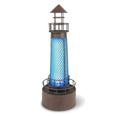 Make A Lighthouse, Yard Lighthouse, Solar Lighthouse, Orange Led Lights, Garden Meadow, Lighthouse Decor, Solar Collector, Metal Chicken, Plastic Moulding