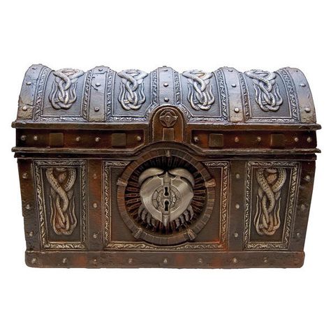 Davy Jones Key Replica ❤ liked on Polyvore featuring pirates, fillers, accessories, backgrounds and furniture Film Props, Caribbean Style, Trunks And Chests, Steamer Trunk, Davy Jones, Pirate Life, Wood Chest, Replica Prop, Antique Boxes