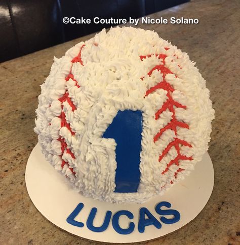 First Birthday Sheet Cake, Baseball Smash Cake, Baseball Cake Smash, Baseball Theme Cakes, Baseball Cakes, Baseball Birthday Cakes, Birthday Sheet Cake, Baseball Theme Birthday, Baseball Cake