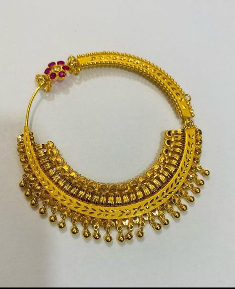 Pahadi Nath Designs Gold, Pahadi Nath Design, Nath Designs Gold Rajputi, Kumauni Jewellery, Kumaoni Jewellery, Mangtika Gold, Garhwali Nath, Nath Design, Nath Bridal