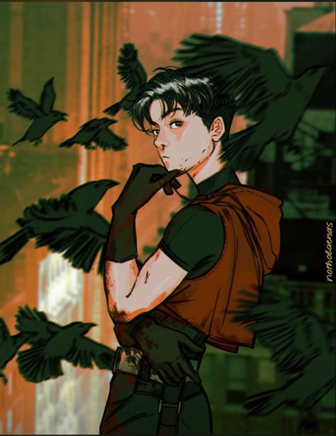 Tim Drake Art, Composition Ideas, Paint The Town Red, Art Hacks, Tim Drake, Male Character, Design Board, Character Inspo, Red Hood