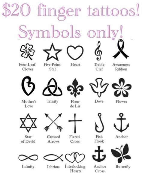 Symbols For Confidence, Anchor Finger Tattoo, Confidence Tattoo, Simple Tattoo With Meaning, Small Symbol Tattoos, Finger Tattoo Designs, Lion Tattoo Design, Finger Tattoo, Simple Tattoo