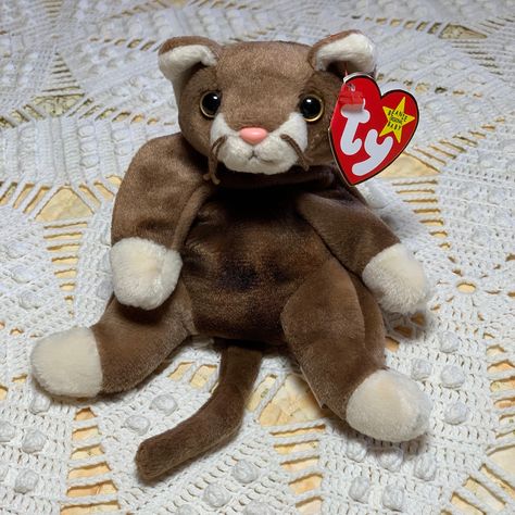 Cat Beanie Baby, Baby Kitty, Cat Beanie, Beanie Buddies, Baby Beanies, Ty Beanie Babies, Soft Spot, Cute Stuffed Animals, Beanie Babies