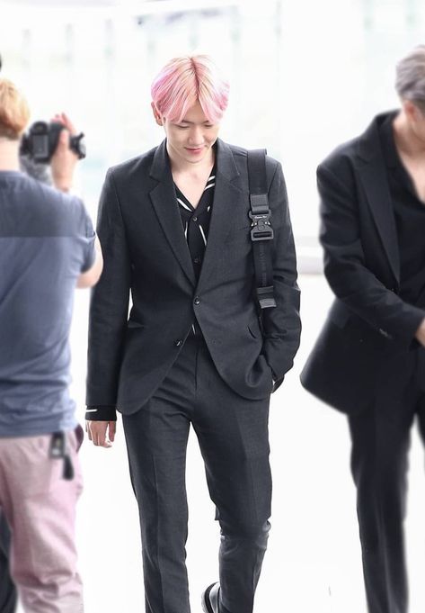 Suit Black, Baekhyun, Exo, Suit Jacket, Quick Saves, Black