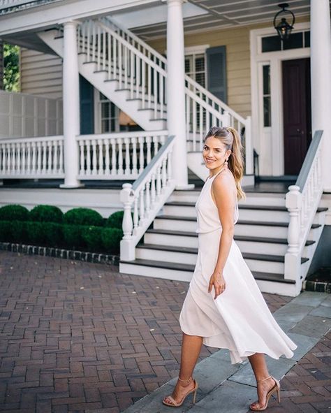 The best white summer dress over on galmeetsglam.com today (link in profile!) #summerstyle #whitedress #charleston #gmgtravels #willjourney #summertravels #sponsored White Spring Dress, Halston Heritage Dress, White Summer Dress, Dress Heels, Dresses Aesthetic, Gal Meets Glam, White Short Dress, Cute Summer Dresses, White Dress Summer