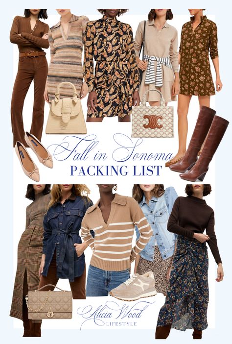 _ Sonoma Packing List Sonoma Outfits, What To Wear Fall, Sonoma County, Much Needed, In The Fall, Packing List, The Fall, What To Wear, Outfit Ideas