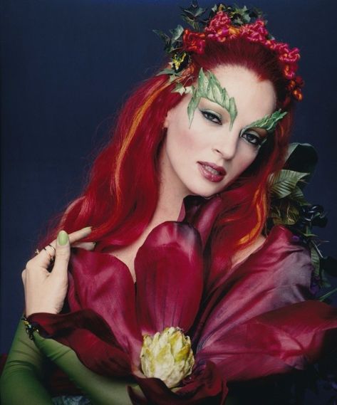 Poison Ivy Movie, Uma Thurman Poison Ivy, Poison Ivy Makeup, Poison Ivy Halloween Costume, Dc Poison Ivy, Batman And Robin 1997, Ivy Costume, Poison Ivy Cosplay, Poison Ivy Costumes