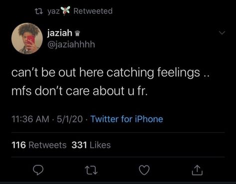 Catching Feelings Tweets, Catching Feelings Quotes, Catching Feelings, Looney Tunes Wallpaper, Catch Feelings, Talk Quotes, Quote Art, Real Talk Quotes, Fact Quotes