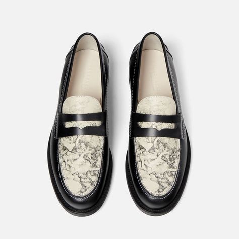 Penny Shoes, Salvator Rosa, Spectator Shoes, Black Leather Dress Shoes, White Loafers, Penny Loafers Men, Mens Loafers, Two Faced, Mule Sneakers