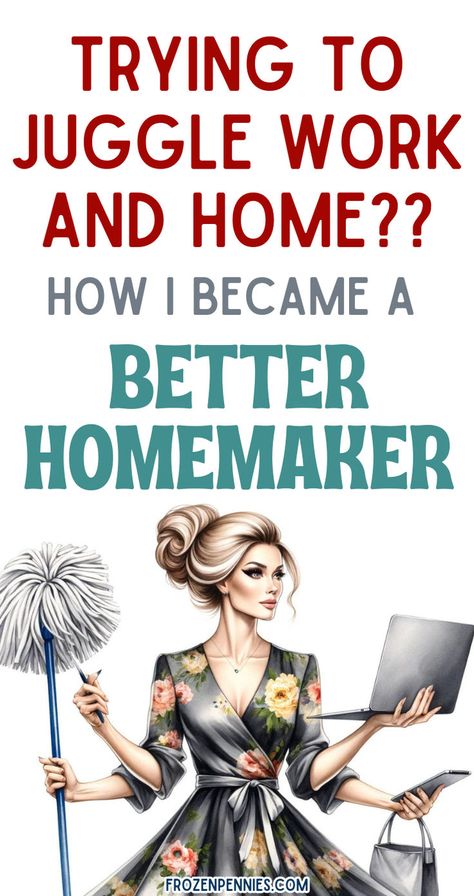 Wondering if you can balance a full-time job and homemaking? This article explores practical strategies to help you manage both roles effectively. Discover time-saving tips, efficient routines, and organizational hacks to keep your home running smoothly while excelling at work. Learn how to prioritize, delegate, and streamline tasks to create a harmonious and fulfilling life. Work Life Balance | Homemaking Tips | Time Management | Organization Hacks Cleaning Routines, Happy Homemaking, Organizing Time Management, Frugal Habits, Organizational Hacks, Saving Hacks, Working Mom Tips, Efficient Cleaning, Retro Housewife