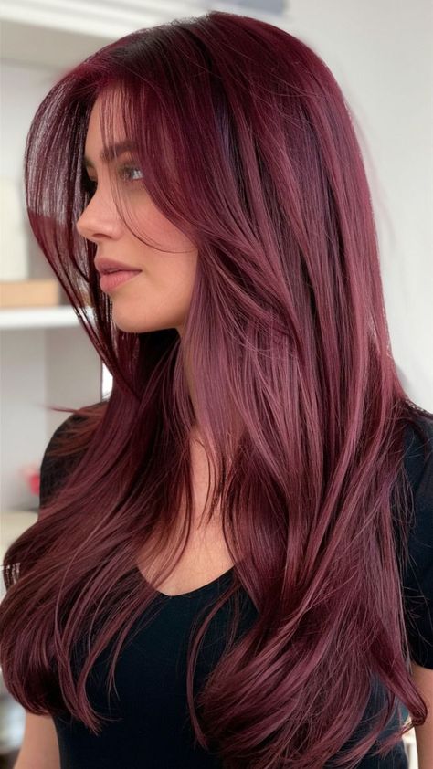 Discover the latest Cherry Cola hair color trends for 2025 with these 21 stunning ideas for all hair types and skin tonesFrom dark cherry cola hues perfect for brunettes to highlightsbalayageand even formulas for curly hairWhether you have brown skinpale skinor Indian skinfind inspiration tailored to you. Red Hair For Indian Skin Tone, Cherry Red Brunette Hair, Cherry Red Cola Hair, Cherry Cola Hair With Highlights, Cherry Red Hair Pale Skin, Cherry Cola Hair Color Balayage, Dark Skin Tone Hair Color Ideas, Cherry Balayage Hair, Cola Cherry Hair