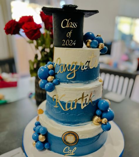 A 3 tier grad 👨‍🎓 cake for a lovely boy who is off to @ucberkeleyofficial soon. #mithamorsel #3tiercake #graduationcake #ucberkeley #bayarea #bayareafoodie #baketheworldabetterplace Grad Cake, 3 Tier Cake, Graduation Cakes, Boys Who, Instagram A, Cake, On Instagram, Quick Saves, Instagram