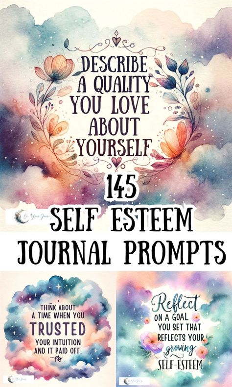 Self Esteem Journal Prompts, Self Esteem Journal, Good Personality Traits, Face Unique, Mom Group, Smart Quotes, Coach Quotes, Build Confidence, Uplifting Messages