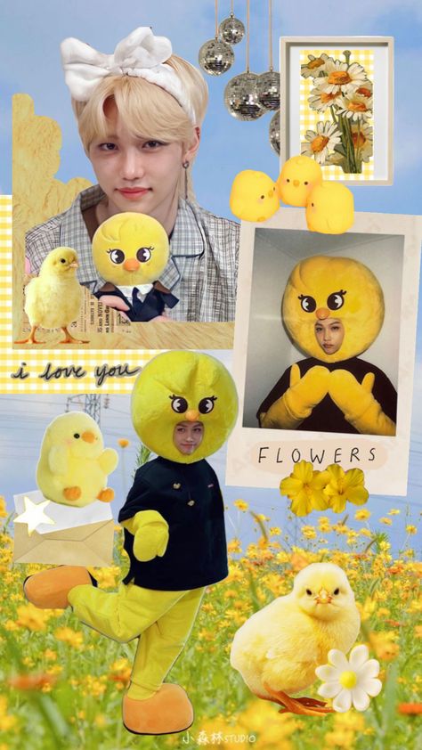 #felix #straykidsfelix #straykids #kpop #godsmenu #chick #cute Felix Chicken Skz Drawing, Felix Chicken Skz, Chik Chik Boom Skz, Felix Eating Chicken, Felix Chicken, Chick Wallpaper, Animated Cartoon Movies, Mystic Girls, Chicken Drawing