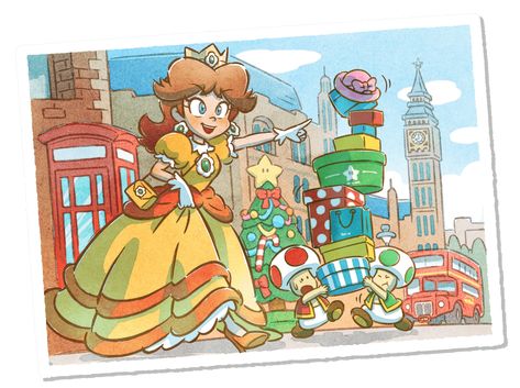 Nintendo of America Luigi And Daisy, Mario Funny, Awesome Drawings, Super Mario Princess, Mario Fan Art, Nintendo Princess, Nintendo Console, Princess Daisy, Princesa Peach