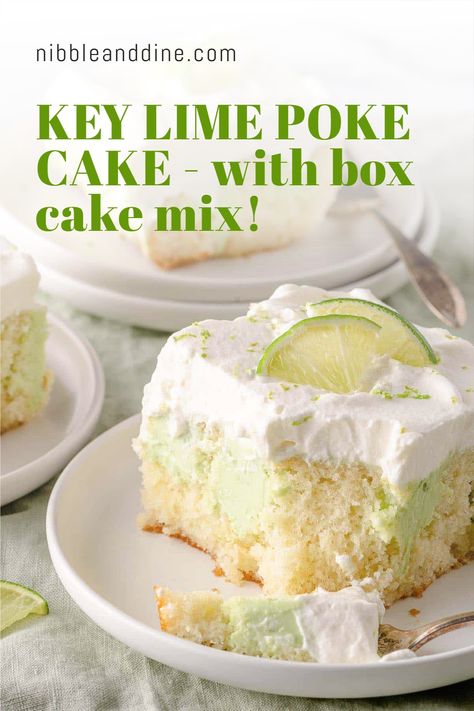 Key Lime Poke Cake, Lime Poke Cake, Lime Dessert Recipes, Lime Cake Recipe, Key Lime Desserts, Key Lime Cake, Spring Time Desserts, Lime Desserts, Lime Cake