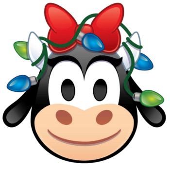 Christmas Clarabelle Cow | Disney Emoji Blitz Wiki | Fandom Clarabelle Cow Disney, Cow Emoji, Clarabelle Cow, Kissing Drawing, Minnie Mouse Drawing, Mickey Mouse Ears Hat, Disney Emoji Blitz, Disney Souvenirs, Cow Christmas