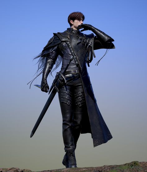 ArtStation - Swordsman Fantasy Fashion Male, Fantasy Prince Outfit, Male Fantasy Clothing, Medieval Fantasy Clothing, Knight Outfit, Prince Clothes, King Outfit, Warrior Outfit, 다크 판타지