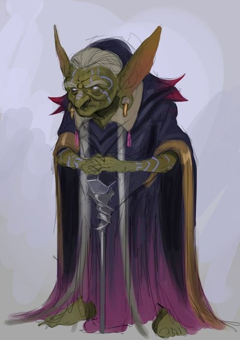 Goblin Old Wizard. Can see her making human cookies Goblin Dnd, Goblin Art, Critical Role Fan Art, Fantasy Races, Dungeons And Dragons Characters, Dnd Art, Wow Art, 3 People, Fantasy Rpg