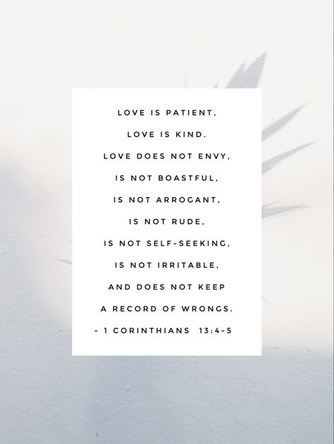 ‭‭1 Corinthians‬ ‭13:4-5‬ ‭ Corthinians 13, Jesus Wallpapers, Love Does Not Envy, God Fearing, 1 Corinthians 13, Jesus Wallpaper, Bible Teachings, Girly Art, Bible Verse