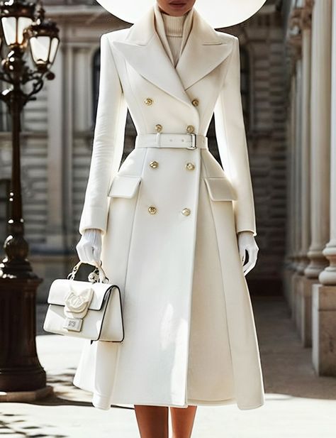 White puffer coat