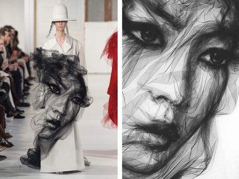 Benjamin Shine Sculpts Feminine Faces Out of Tulle – SURFACE Tulle Art, Benjamin Shine, Feminine Face, Margot Fonteyn, Anna Pavlova, Opening Credits, Central Saint Martins, Design Museum, Grace Kelly